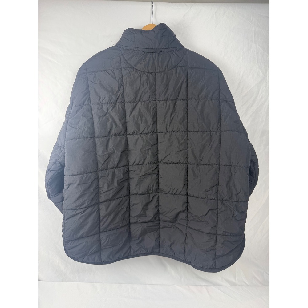 Roxy L Quilted Puffer Jacket Black Full Zip Lightweight Coat - Picture 2 of 8